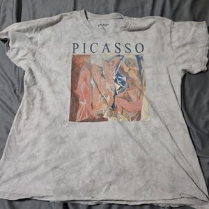 Picasso Nudes Tie Dye Art Tee Shirt Size Large Philcos Cotton Short Sleeve Naked